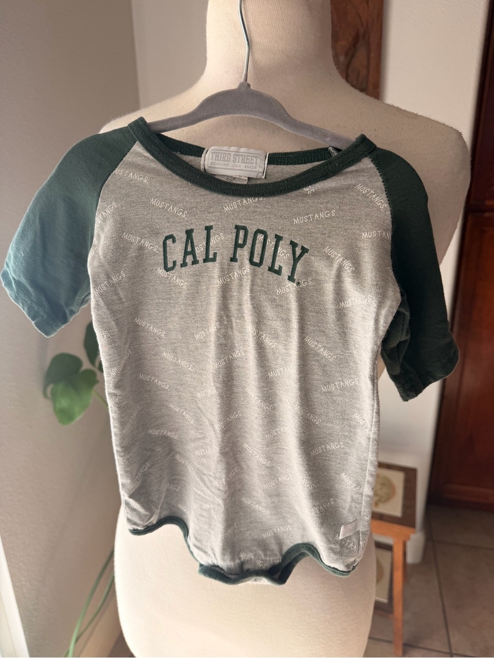 Vintage Cal Poly Mustangs Infant Bodysuit 6M Third Street USA Made